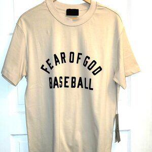 FEAR OF GOD BASEBALL T-Shirt [Full priced line] Sz Small